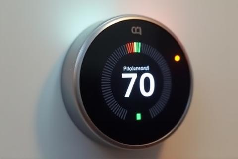 Smart thermostat display